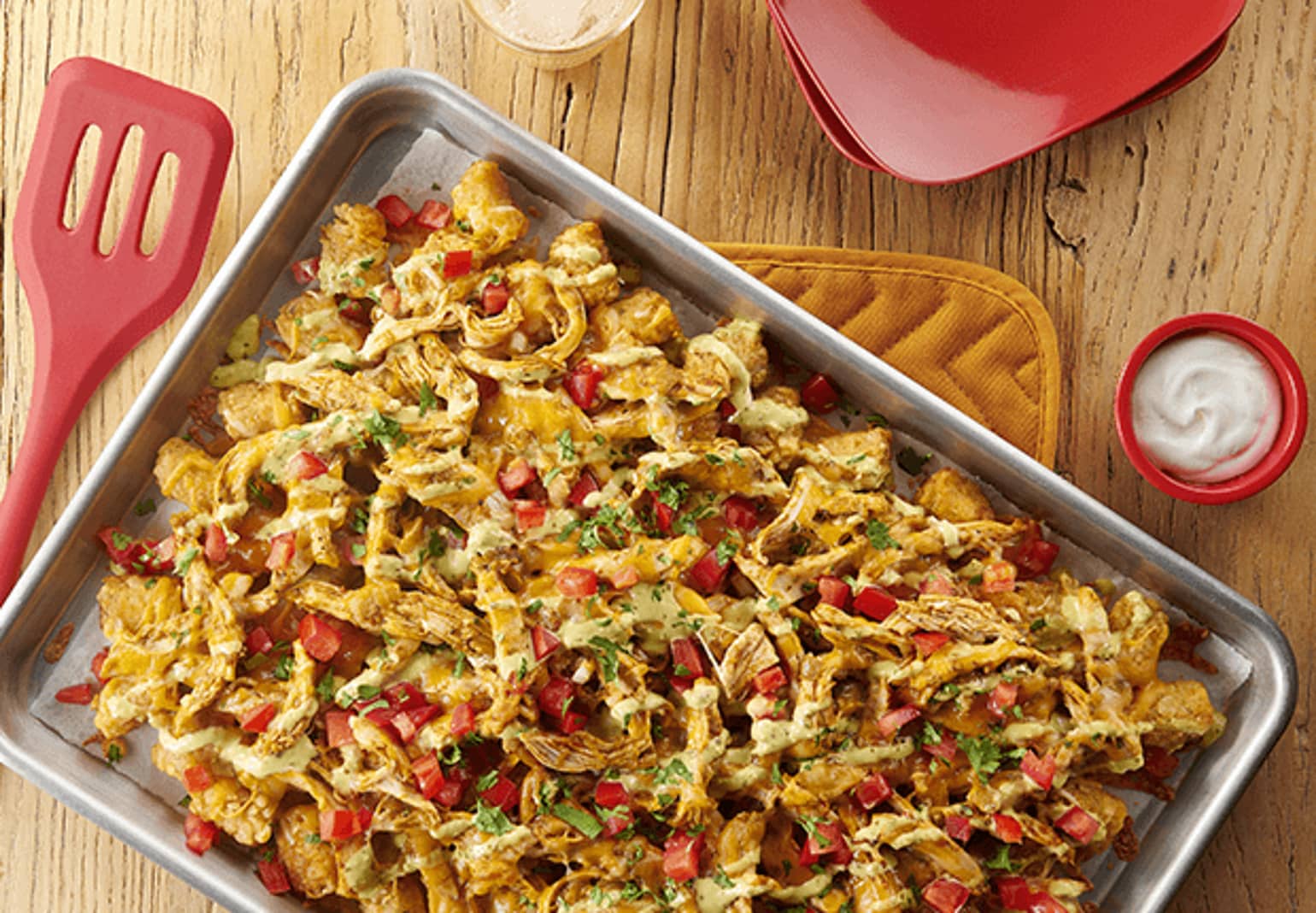 Loaded Chicken Totchos
